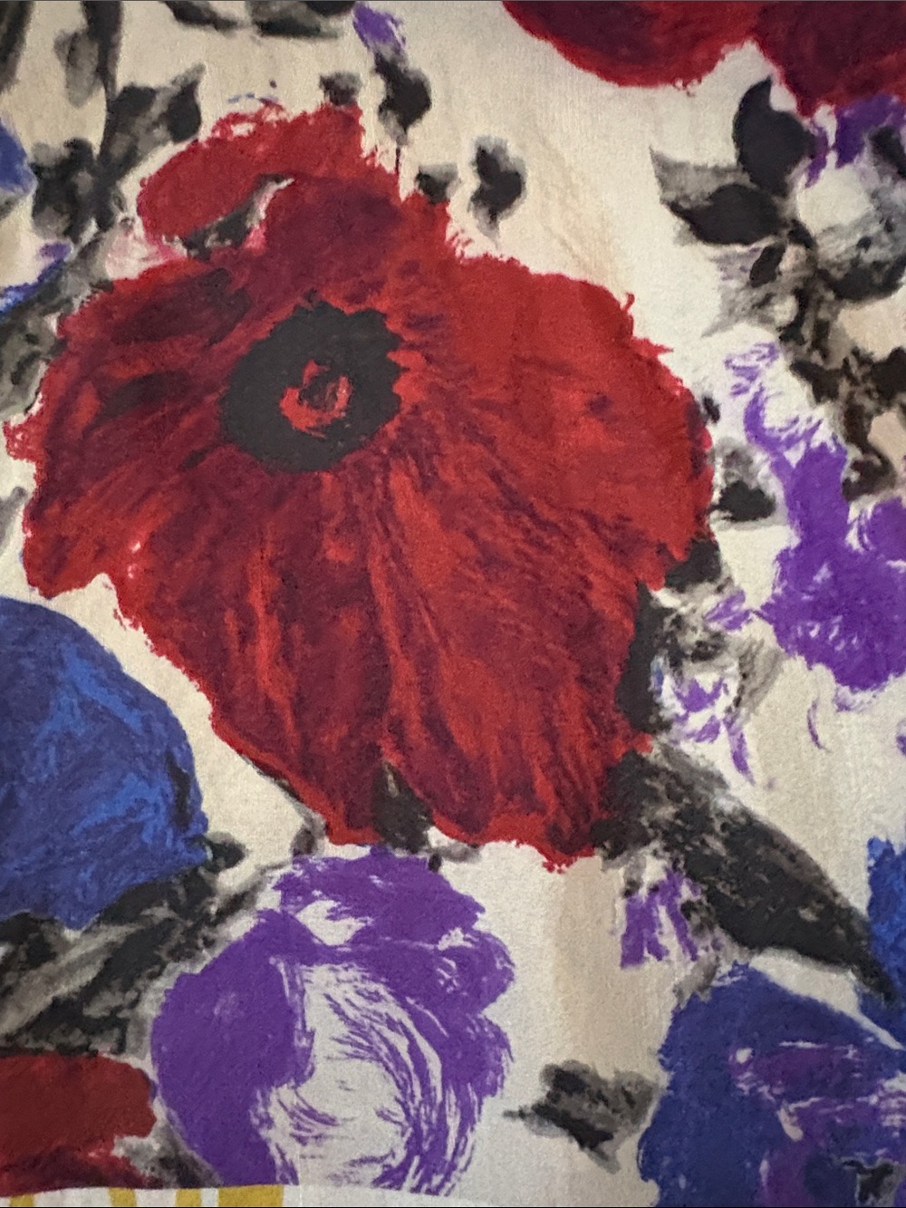 RARE Archival Dries Van Noten 100% Silk Hooded Tunic Dress Size 38 M Floral - Picture 10 of 11
